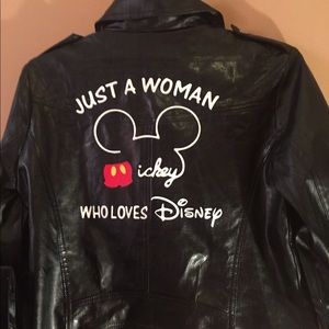 Leather Mickey Mouse Jacket
